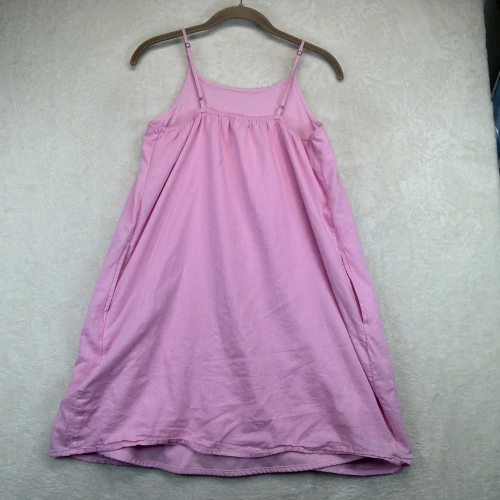 Abercrombie Kids Girls Dress 15/16 Pink Floral Embroidered Swing Sundress